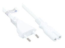 Wires, cables Alcasa P0370-W010 power cable White 1 m Power plug type C C7 coupler