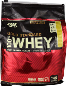 Whey Protein Optimum Nutrition Gold Standard 100% Whey Protein Isolate Vanilla Ice Cream -- 10 lbs