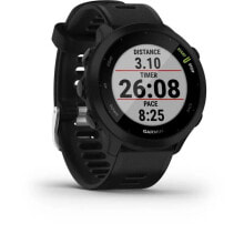 Mens Smart Watches Garmin Forerunner 55 sport watch Touchscreen Bluetooth 208 x 208 pixels Black