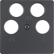Sockets, switches and frames Berker 14841606. Product colour: Anthracite, Material: Thermoplastic, Finish type: Matte