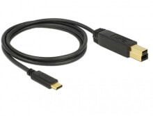 Cables & Interconnects DeLOCK 83675 USB cable 1 m USB 3.2 Gen 2 (3.1 Gen 2) USB C USB B Black