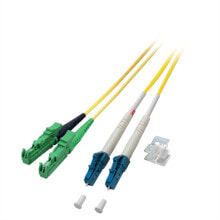 Cable channels LWL-Kabel duplex 9/125µm E2000APC/LC 10m 2x E2000 APC 8° LC - Cable - 10 m