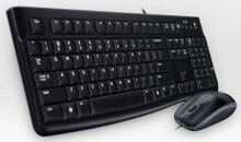 Keyboards and Mouse Kits Logitech MK120 keyboard USB AZERTY French Black