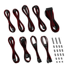 Accessories for cable channels Cablemod CM-CSR-CKIT-NKKBR-R. Product colour: Black, Red. Package width: 260 mm, Package depth: 180 mm, Package height: 65 mm