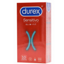 Condoms DUREX Sensitive Slim Fit 10 Units
