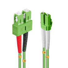 Cable channels Lindy 46324 fibre optic cable 10 m 2x LC 2x SC OM5 Green