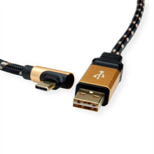 Wires, cables 11.02.9062, 3 m, USB A, USB C, 2.0, 480 Mbit/s, Black,Gold