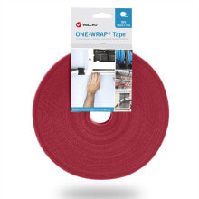 Wires, cables VELCRO One Wrap Band 25m 10mm Rot VEL-OW64105