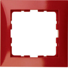 Sockets, switches and frames Berker 10118962. Product colour: Red, Material: Duroplast, Finish type: Glossy