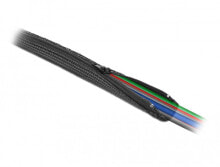Wires, cables DeLOCK 19168. Product colour: Black, Material: Polyester, Operating temperature (T-T): -50 - 150 °C. Diameter: 3 cm, Length: 2 m
