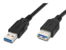 Wires, cables M-Cab 7001167, 1.8 m, USB A, USB A, 3.2 Gen 1 (3.1 Gen 1), Male/Female, Black