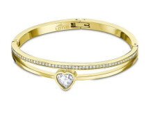 Premium Clothing and Shoes Solid gold-plated bracelet with heart Woman Basic LS2121-2 / 1