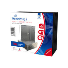 Discs and Cassettes MediaRange BOX32 optical disc case DVD case 1 discs Black, Transparent