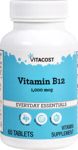 Vitamin B Vitacost Vitamin B12 -- 1000 mcg - 60 Tablets