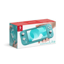Video Game Consoles Nintendo Switch Lite portable game console 14 cm (5.5") 32 GB Touchscreen Wi-Fi Turquoise