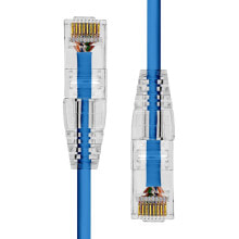 Cables & Interconnects Ultra Slim CAT6A U/UTP CU LSZH Ethernet Cable Blue 4M, 4 m, Cat6a, U/UTP (UTP), RJ-45, RJ-45