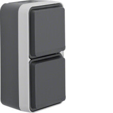 Sockets, switches and frames Berker 47703525, Type F, Grey, Thermoplastic, IP55, 250 V, 16 A