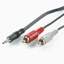Wires, cables ROLINE 3.5mm/2x RCA (M) Cable 1.5 m