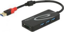 USB Hubs Tragant 62899 interface hub USB 3.2 Gen 1 (3.1 Gen 1) Type-A 5000 Mbit/s Black