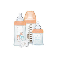 Baby Bottles DODIE - Sensation + Flaschenset - Glas (1 Flasche 150ml - 2 Flaschen 270ml - 1 Lutscher 0-2 Monate)