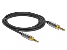 Cables & Interconnects DeLOCK 85786 audio cable 2 m 3.5mm Black, Grey