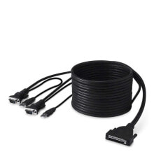 Cables & Interconnects Belkin OmniView™ ENTERPRISE Series Dual-Port USB , 3.6m KVM cable Black