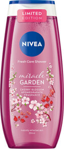 Body Wash And Shower Gels Miracle Garden ( Fresh Care Shower) 250 ml shower gel with the scent of cherry blossoms and pomegranate