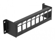 Accessories for telecommunications cabinets and racks DeLOCK 86611. Product colour: Black, Material: Metal. Width: 44 mm, Height: 41.6 mm, Depth: 175 mm. Country of origin: Taiwan