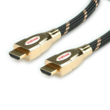 Wires, cables ROLINE 11.88.5691 HDMI cable 2 m HDMI Type A (Standard) Black, Gold
