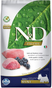 Dog Dry Food Farmina, N&D, Adult, Mini, Lamb and Blueberry, 2.5 kg