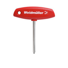 Cross Handle Screwdrivers Weidmüller IS 6 DIN 6911. Length: 11 cm, Weight: 61 g. Handle colour: Red