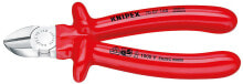 Pliers and side cutters Knipex 70 07 160, Diagonal-cutting pliers, Chromium-vanadium steel, Plastic, Red, 16 cm, 227 g