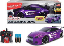 RC Cars and Motorcycles Dickie Auto RC Nissan GT-R fioletowe