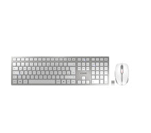 Keyboards and Mouse Kits CHERRY DW 9100 SLIM, RF Wireless + Bluetooth, QWERTZ, Silver, Mouse included