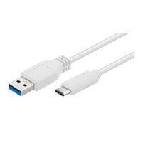 Charging Cables Microconnect USB3.1CA1W, 1 m, USB A, USB C, USB 3.2 Gen 1 (3.1 Gen 1), Male/Male, White