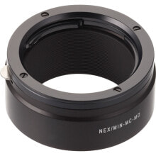 Lens Adapters and Adapter Rings for Camera NEX/MIN-MD. Product colour: Black, Compatibility: Sony NEX w/ Minolta MD & MC
