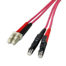 Cable channels LEONI LWL-Kbl OM4 RuM/Shr. E2000/LC 5m - Kabel - 5 m - - 5 - Cable - 5 m