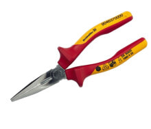 Thin pliers and round pliers Weidmüller FRZ S 200, Needle-nose pliers, Abrasion resistant, Stainless steel, Red/Yellow, 200 mm, 20 cm
