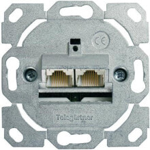 Sockets, switches and frames Telegärtner J00020A0502. Socket type: RJ-45, Networking cable category: 6a. Width: 70 mm, Depth: 34 mm, Height: 70 mm