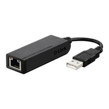 Computer Сables, Сonnectors and Adapters Адаптер USB 2.0 на сеть RJ45 D-Link DUB-E100             10/100 Mbps