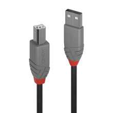 Cables or Connectors for Audio and Video Equipment Lindy 36676 USB cable 7.5 m USB 2.0 USB A USB B Black