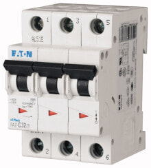 Automation for electric generators Eaton FAZ-C16/3. Rated current: 16 A, Rated voltage: 240 V. Circuit breaker type: Miniature circuit breaker, Type: C-type