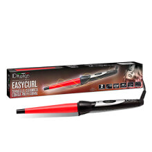 Hair Tongs, Curlers and Irons ID Italian IDEESYCURL hair styling tool Curling wand Warm Black, Red 25 W