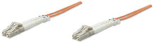 Cables or Connectors for Audio and Video Equipment Intellinet Fibre Optic Patch Cable, OM1, LC/LC, 2m, Orange, Duplex, Multimode, 62.5/125 µm, LSZH, Fiber, Lifetime Warranty, Polybag