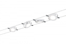 String lights 941.05, Flexible mount, White, White, Metal, Brushed, II
