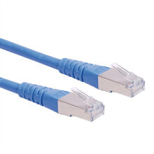 Cables & Interconnects ROLINE S/FTP Patch Cord Cat.6, blue 0.3 m
