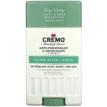 Deodorants Cremo, Anti-Perspirant & Deodorant, No. 10, Silver Water & Birch, 2.65 oz (75 g)