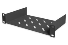 Accessories for telecommunications cabinets and racks Digitus DN-10-TRAY-1-B rack accessory Rack shelf