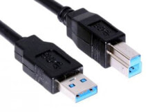 Cables & Interconnects Microconnect USB3.0AB3B, 3 m, USB A, USB B, USB 3.2 Gen 1 (3.1 Gen 1), Male/Male, Black