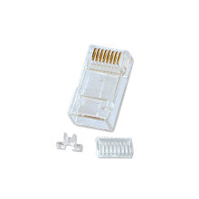 Cables & Interconnects Lindy RJ-45 Connector, 10pk wire connector RJ-45 8-pin cat.6 Transparent